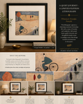 ORIGINAL: Walking the Dog - "Whimsical Square"
